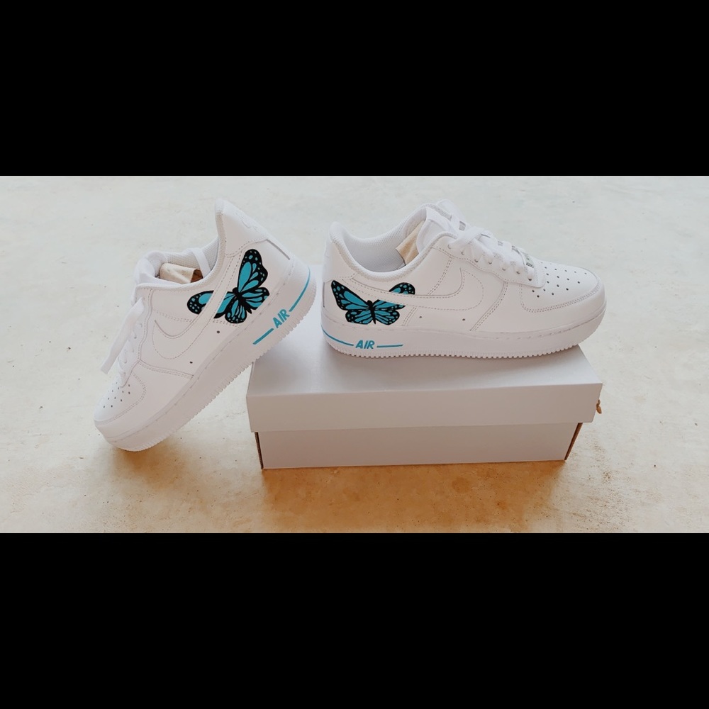 Custom painted Air Force 1s